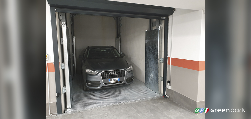 ascensore auto montauto lift car c2s tetto audi piattaforma parcheggio meccanizzato sistema